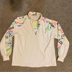 MASER Women's VTG Ski Long Sleeve Shirt Size Medium-US 38 - Hole & Stain See Pix